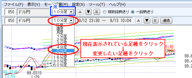 足種を選択